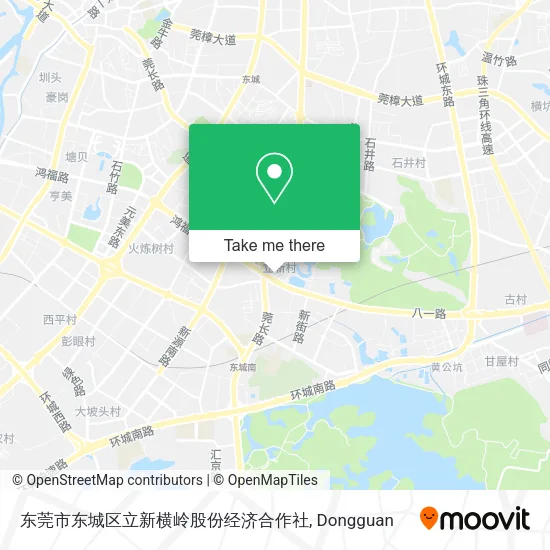 东莞市东城区立新横岭股份经济合作社 map