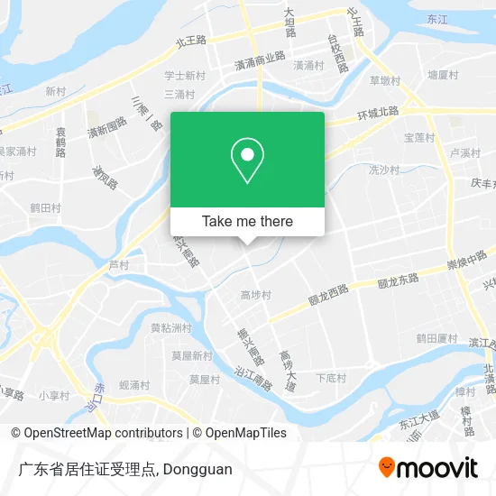 广东省居住证受理点 map