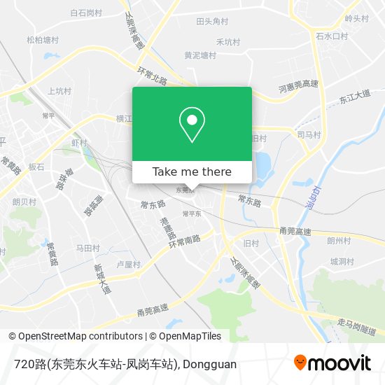 720路(东莞东火车站-凤岗车站) map