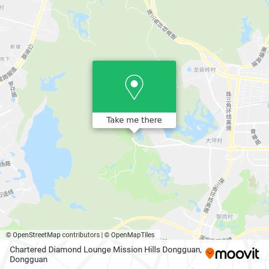 Chartered Diamond Lounge Mission Hills Dongguan map