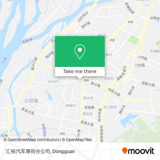 汇裕汽车厚街分公司 map