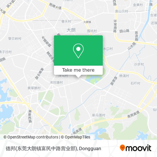 德邦(东莞大朗镇富民中路营业部) map