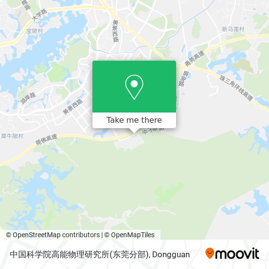 中国科学院高能物理研究所(东莞分部) map