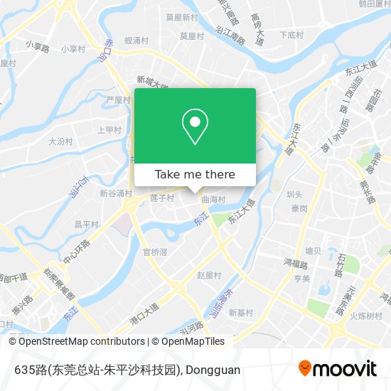 635路(东莞总站-朱平沙科技园) map