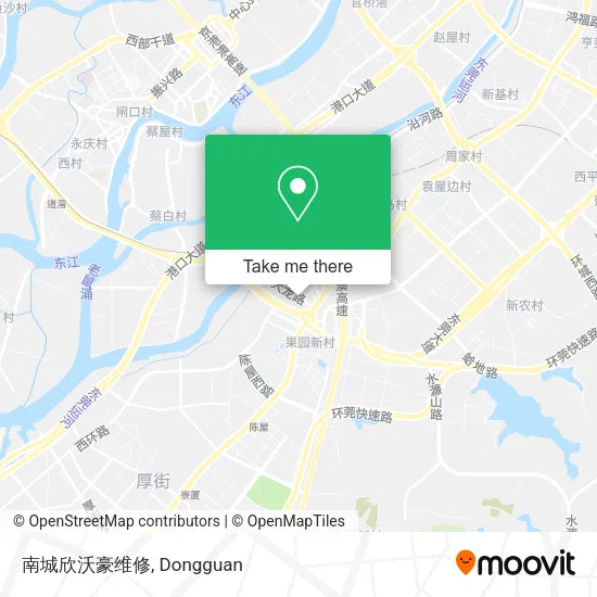 南城欣沃豪维修 map