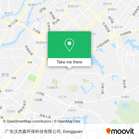 广东沃杰森环保科技有限公司 map