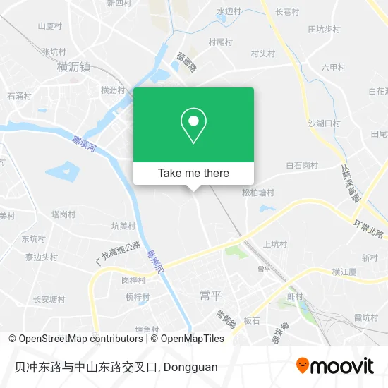 贝冲东路与中山东路交叉口 map