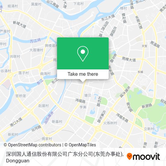 深圳国人通信股份有限公司广东分公司(东莞办事处) map