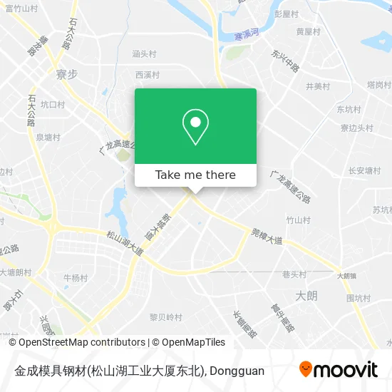 金成模具钢材(松山湖工业大厦东北) map