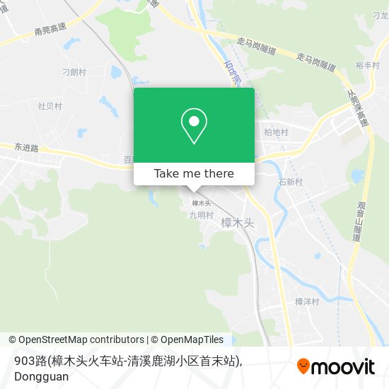 903路(樟木头火车站-清溪鹿湖小区首末站) map