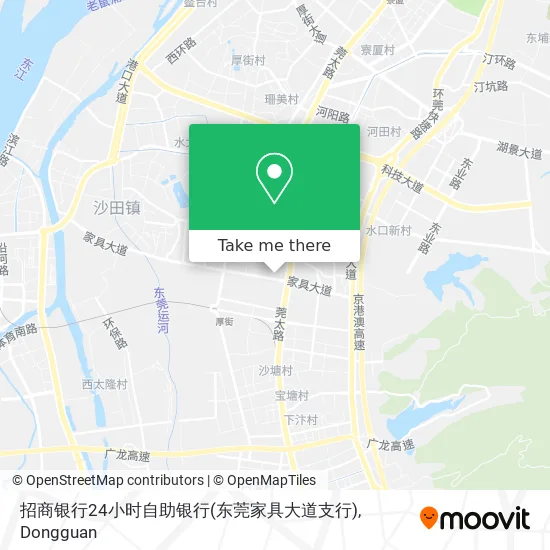 招商银行24小时自助银行(东莞家具大道支行) map