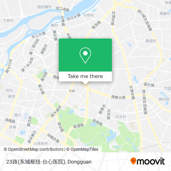 23路(东城枢纽-台心医院) map