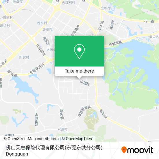 佛山天惠保险代理有限公司(东莞东城分公司) map