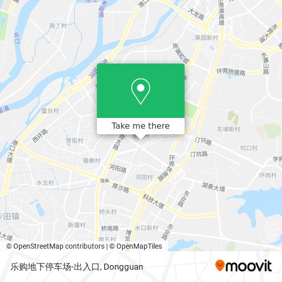 乐购地下停车场-出入口 map