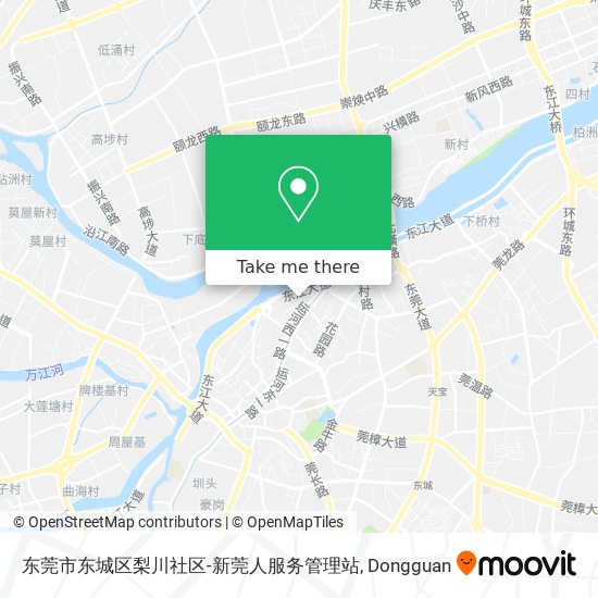 东莞市东城区梨川社区-新莞人服务管理站 map