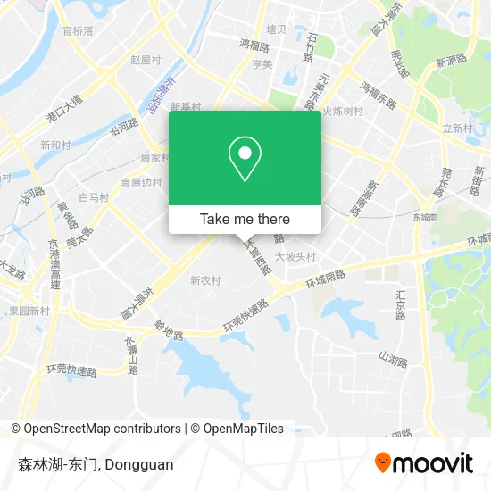 森林湖-东门 map