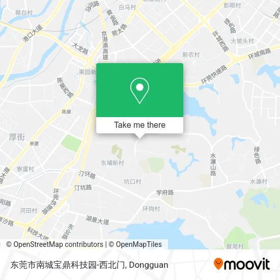 东莞市南城宝鼎科技园-西北门 map