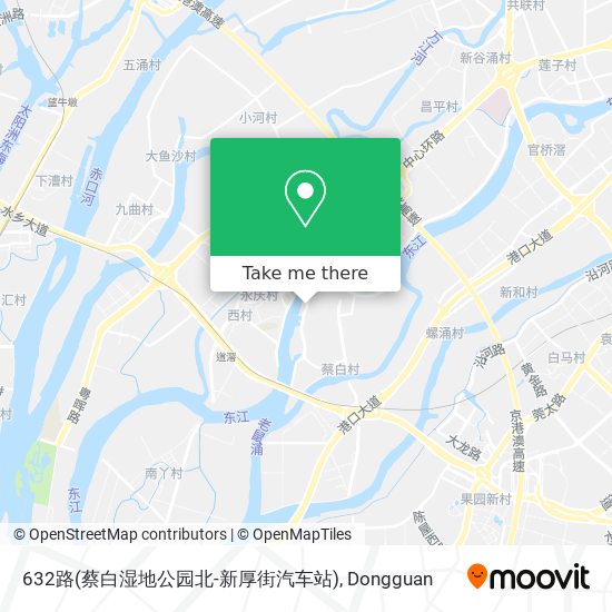 632路(蔡白湿地公园北-新厚街汽车站) map