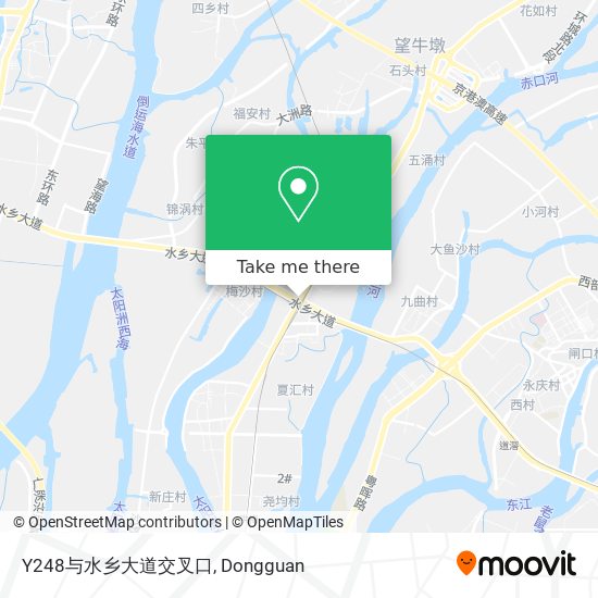 Y248与水乡大道交叉口 map