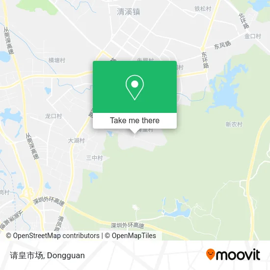请皇市场 map