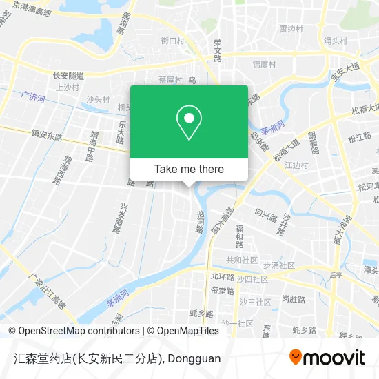 汇森堂药店(长安新民二分店) map