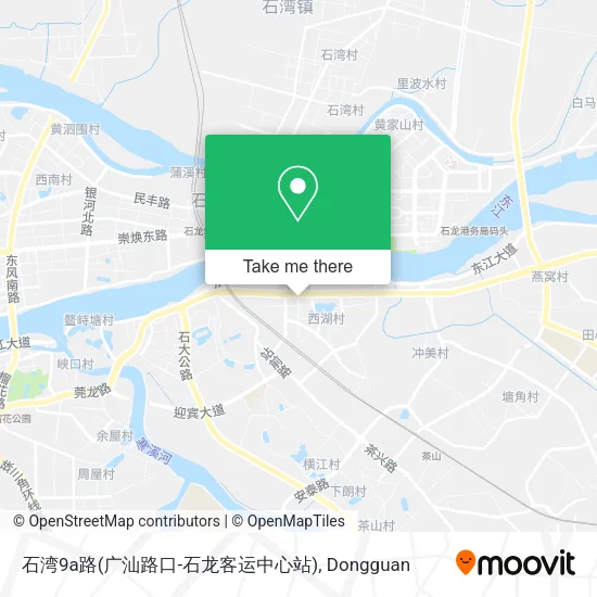 石湾9a路(广汕路口-石龙客运中心站) map