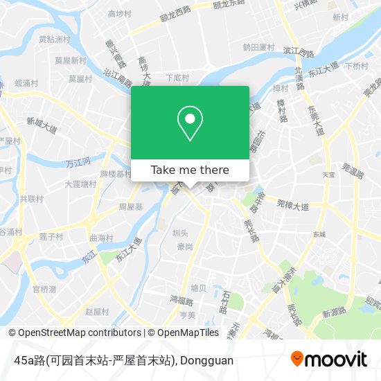 45a路(可园首末站-严屋首末站) map