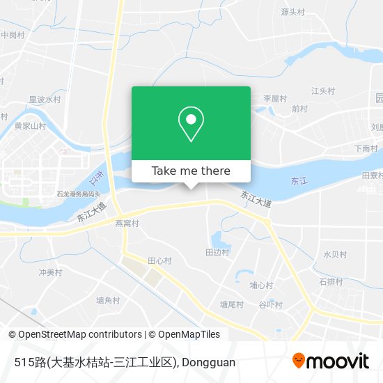 515路(大基水桔站-三江工业区) map