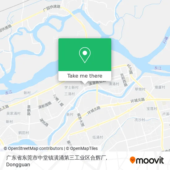 广东省东莞市中堂镇潢涌第三工业区合辉厂 map