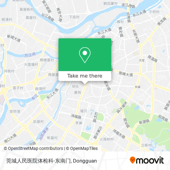 莞城人民医院体检科-东南门 map