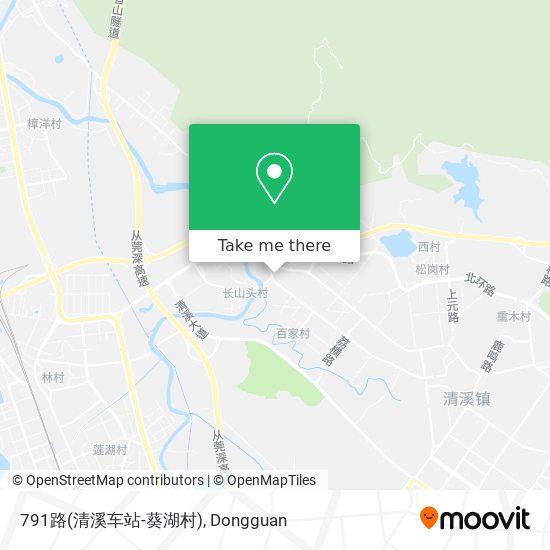 791路(清溪车站-葵湖村) map