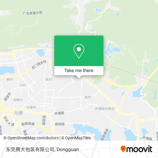 东莞腾大包装有限公司 map