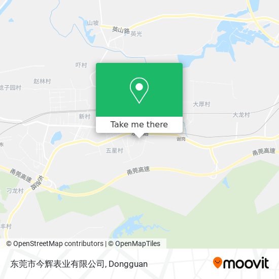 东莞市今辉表业有限公司 map