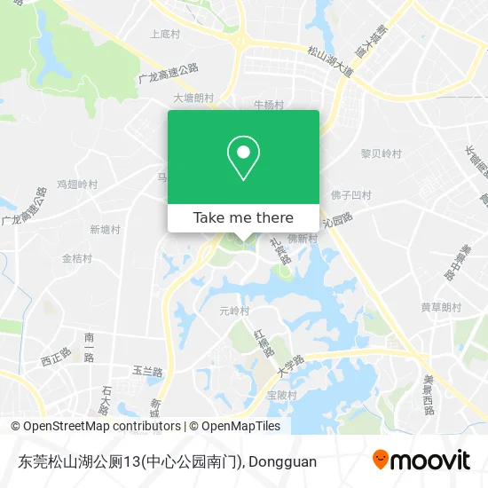 东莞松山湖公厕13(中心公园南门) map