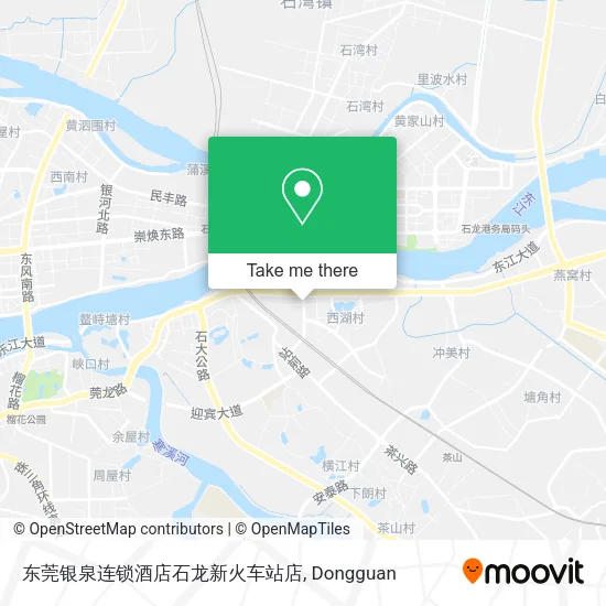 东莞银泉连锁酒店石龙新火车站店 map