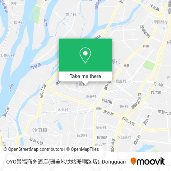 OYO景福商务酒店(珊美地铁站珊瑚路店) map