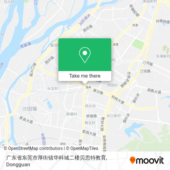 广东省东莞市厚街镇华科城二楼贝思特教育 map