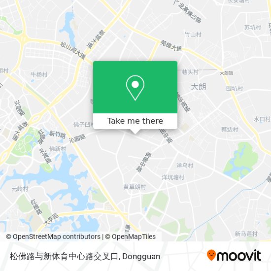 松佛路与新体育中心路交叉口 map