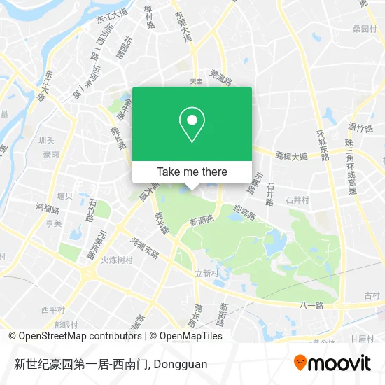 新世纪豪园第一居-西南门 map
