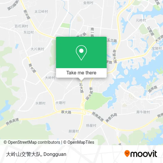 大岭山交警大队 map