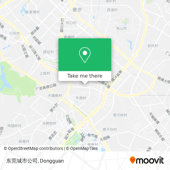 东莞城市公司 map