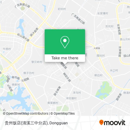 贵州饭店(清溪三中分店) map