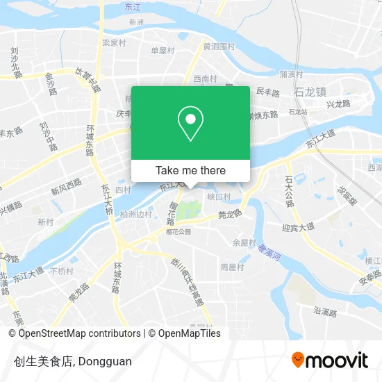 创生美食店 map