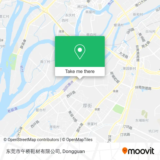东莞市午桥鞋材有限公司 map