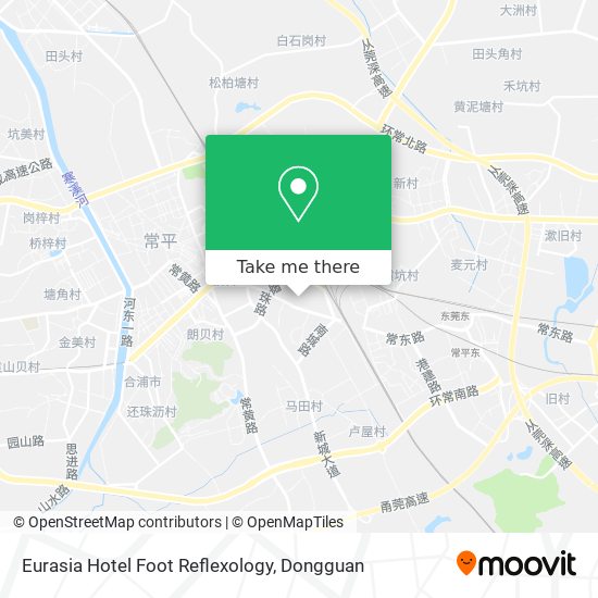 Eurasia Hotel Foot Reflexology map