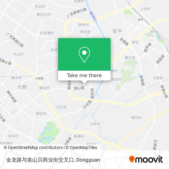 金龙路与袁山贝商业街交叉口 map