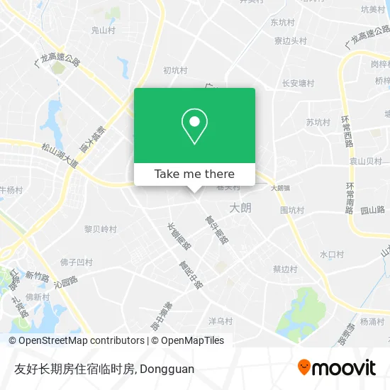 友好长期房住宿临时房 map