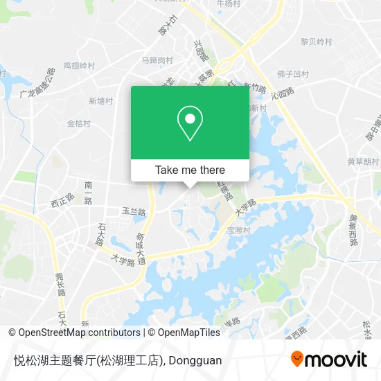 悦松湖主题餐厅(松湖理工店) map