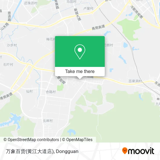 万象百货(黄江大道店) map