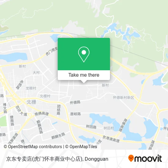 京东专卖店(虎门怀丰商业中心店) map